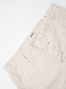 BERNA Pantalone chinos in cotone 246225 Panna (8)