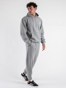 BERNA Pantalone tuta felpato 246087 Grigio Melange (4)