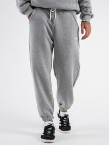 BERNA Pantalone tuta felpato 246087 Grigio Melange (5)