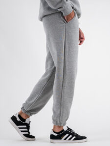 BERNA Pantalone tuta felpato 246087 Grigio Melange (8)