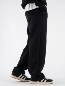 BERNA Pantalone tuta felpato relaxed fit 246083 Nero5