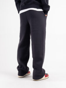 BERNA Pantalone tuta felpato relaxed fit 246083 Piombo (1)