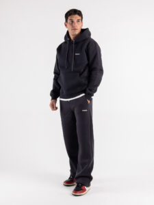 BERNA Pantalone tuta felpato relaxed fit 246083 Piombo (2)