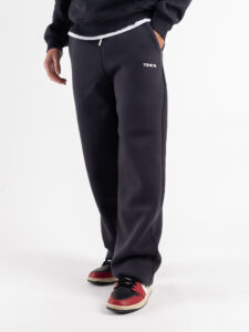 BERNA Pantalone tuta felpato relaxed fit 246083 Piombo (4)