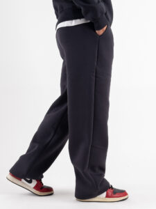 BERNA Pantalone tuta felpato relaxed fit 246083 Piombo (5)