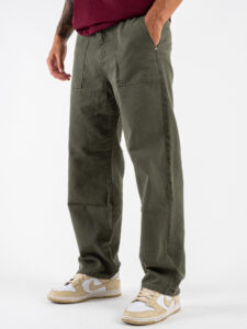 BERNA Pantalone work a gamba morbida 246093 Avocado (2)