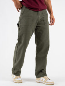 BERNA Pantalone work a gamba morbida 246093 Avocado (3)