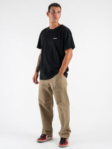 BERNA Pantalone work a gamba morbida 246093 Cammello (2)