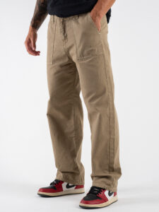 BERNA Pantalone work a gamba morbida 246093 Cammello (4)