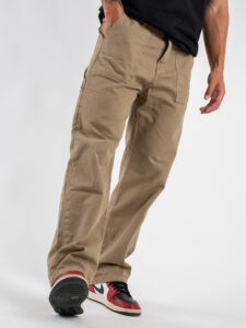 BERNA Pantalone work a gamba morbida 246093 Cammello (5)