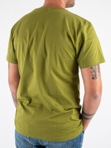 BERNA T-shirt in cotone con logo sul cuore 246080 Avocado (1)