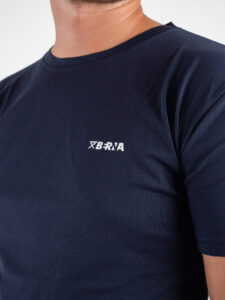 BERNA T-shirt in cotone con logo sul cuore 246080 Blu 2 (2)