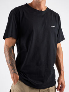 BERNA T-shirt in cotone con logo sul cuore 246080 Nero (1)