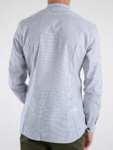 BL.11 Camicia in cotone con colletto e riga a bastoncino 42310430 Azzurro (6)