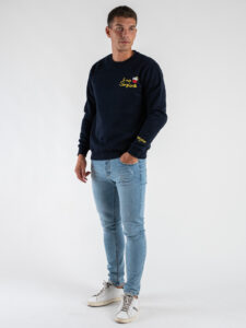 BL11 Jeans vestibilità slim fit con piccole graffiature 05BL Azzurro Chiaro (3)
