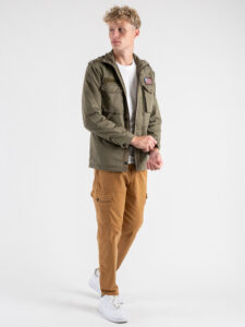 BL11 Pantalone cargo con pinces e con tasconi laterali 2359112 Cammello (2)