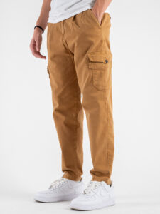 BL11 Pantalone cargo con pinces e con tasconi laterali 2359112 Cammello (4)