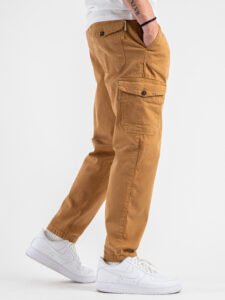 BL11 Pantalone cargo con pinces e con tasconi laterali 2359112 Cammello (6)