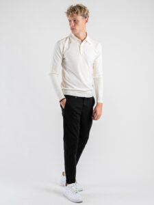 BL11 Pantalone chinos basico autunnoinverno BISIO Nero (2)
