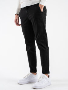 BL11 Pantalone chinos basico autunnoinverno BISIO Nero (4)