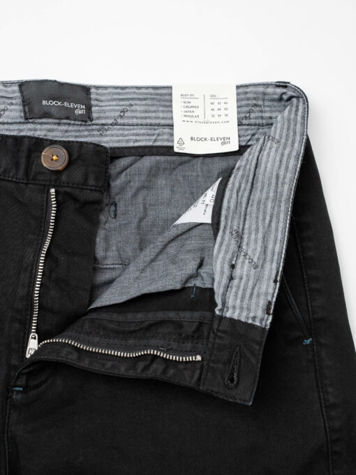 BL11 Pantalone chinos basico autunno/inverno BISIO Nero - immagine 7