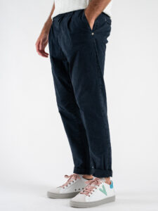BL11 Pantalone cropped con pinces CALLEJON Blu (4)
