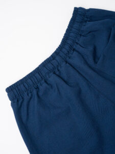 Coordinato Camicia con tasca frontale + Pantalone baggy fit con coulisse 7760 Blu (1)