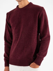 GIANNI LUPO Maglione girocollo basico GL535S Bordeaux (2)