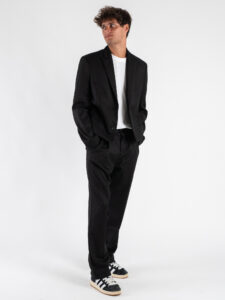 IMPERIAL Pantalone da abito baggy PD3MIBV Nero (8)