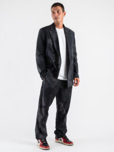 IMPERIAL Pantalone da abito baggy sfumato PD3MICJ GrigioNero