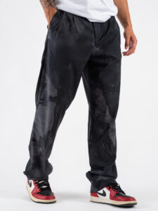 IMPERIAL Pantalone da abito baggy sfumato PD3MICJ GrigioNero (3)