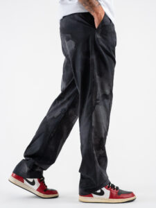 IMPERIAL Pantalone da abito baggy sfumato PD3MICJ GrigioNero (4)