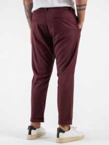 IMPERIAL Pantalone da abito chinos PWB0IBV Bordeaux (1)