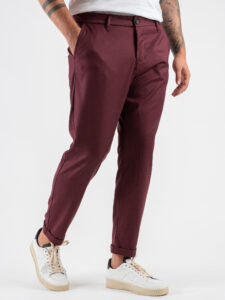 IMPERIAL Pantalone da abito chinos PWB0IBV Bordeaux (3)
