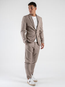 IMPERIAL Pantalone da abito chinos PWB0IBV Mastice (4)