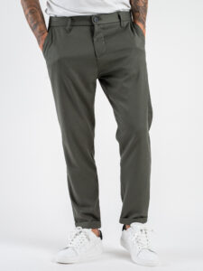 IMPERIAL Pantalone da abito chinos PWB0IBV Militare (2)