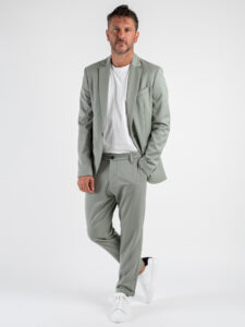 IMPERIAL Pantalone da abito chinos PWB0IBV Salvia (6)