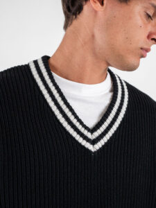 ONLY&SONS Maglione tennis con scollo v LIMA 22031007 Black3