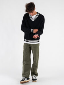 ONLY&SONS Maglione tennis con scollo v LIMA 22031007 Black6