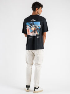 ONLY&SONS T-shirt con stampa Horizon fronteretro KEANE 22033620 Black (3)