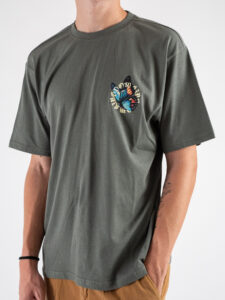 ONLY&SONS T-shirt con stampa farfalla fronteretro KEANE 22033620 Castor Gray (4)