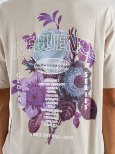 ONLY&SONS T-shirt con stampa floreale fronteretro KEANE 22033620 Silver Lining (2)