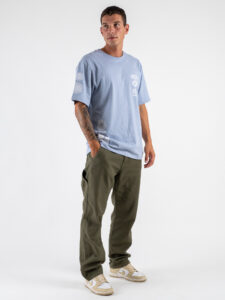 ONLY&SONS T-shirt over con piccole stampe MIKKA 22030960 Eventide (1)