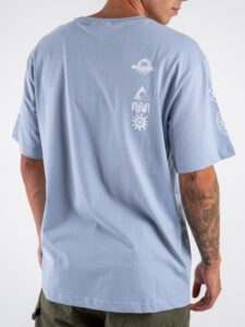 ONLY&SONS T-shirt over con piccole stampe MIKKA 22030960 Eventide (3)