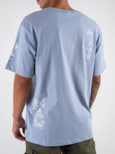 ONLY&SONS T-shirt over con piccole stampe MIKKA 22030960 Eventide (4)