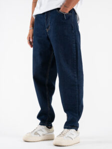 OVER-D Jeans lavaggio scuro baggy con 5 tasche OE1F2W4D10 Dark Blu (4)