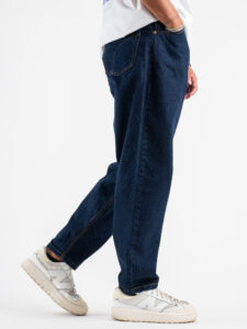 OVER-D Jeans lavaggio scuro baggy con 5 tasche OE1F2W4D10 Dark Blu (6)