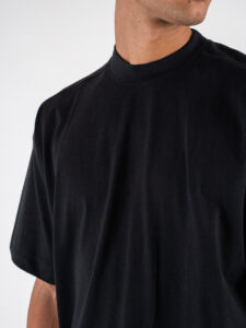 OVER-D T-shirt basica in cotone oversize con taglio boxing OE1F2W4T04 Nero (1)
