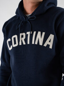 SUPERCULTURE Felpa con cappuccio felpata con ricamo A949 CORTINA Blu (1)