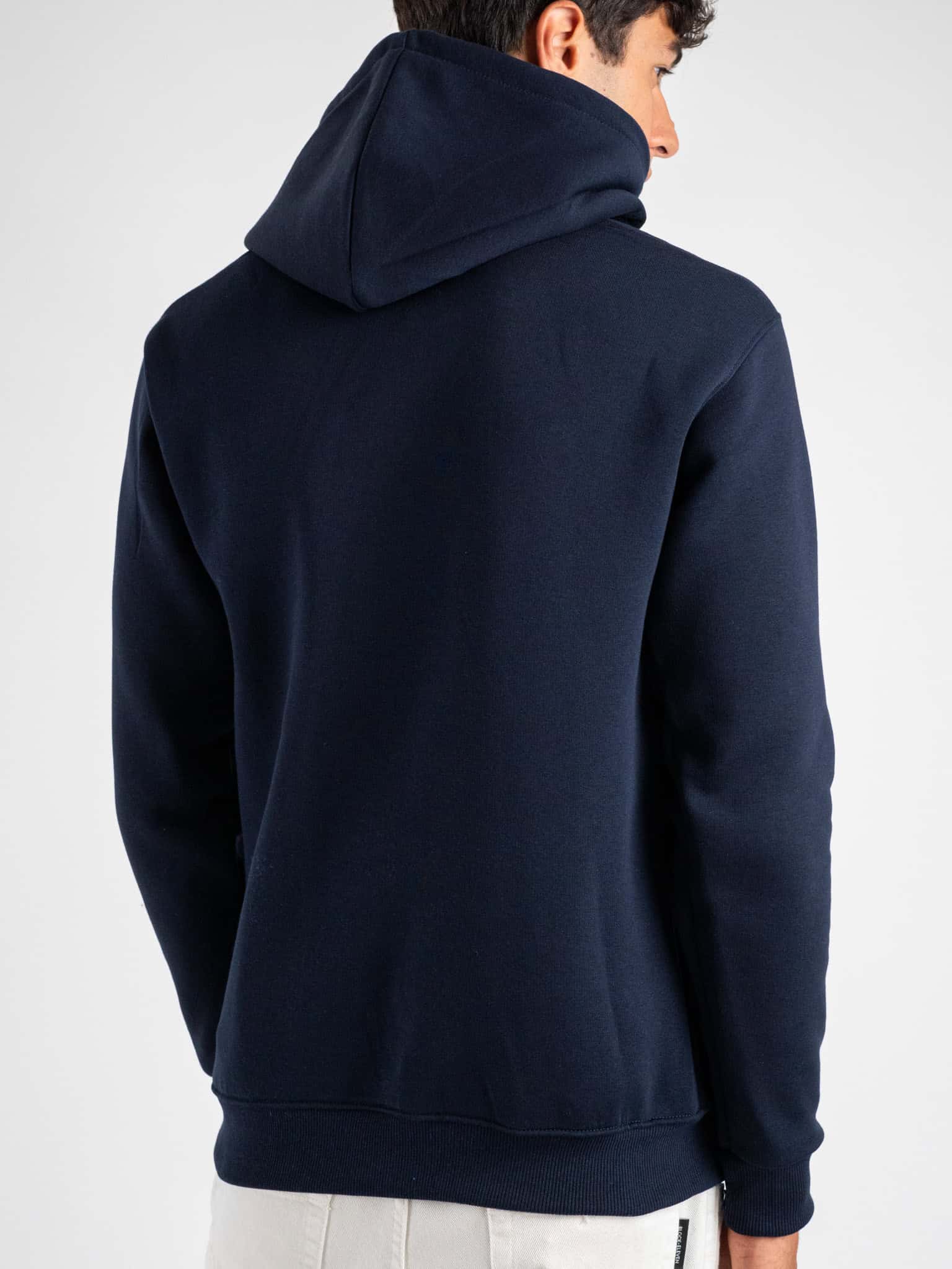 SUPERCULTURE Felpa con cappuccio felpata con ricamo in tessuto ciniglia A935 ST. MORITZ Blu Prezzo 74 90 Estasi Fashion